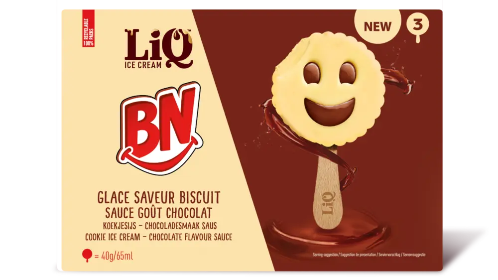 Het iconische BN koekje nu in stickvorm