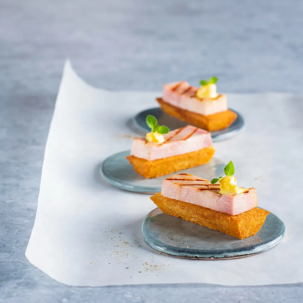 hapje met Dikke Sneden Ham aan’t Spit 