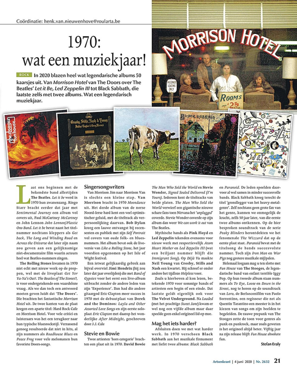 De beste plaat van 1970 