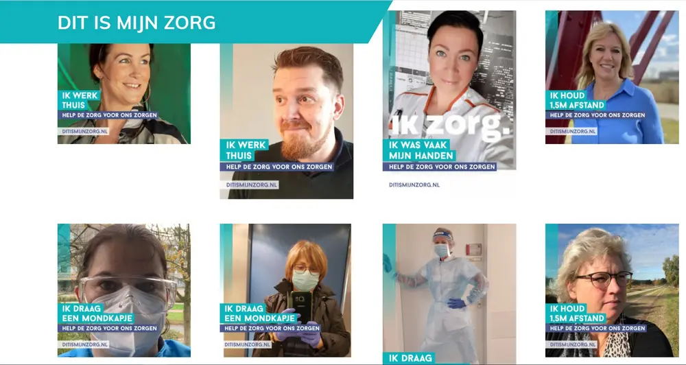 Nederlandse artsen vragen bevolking gepersonaliseerde steunposters te maken
