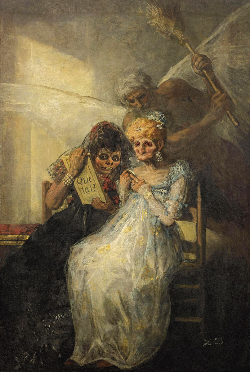 Francisco Goya, Le Temps dit Les Vieilles, 1800-1812. Lille, Palais des Beaux-Arts.