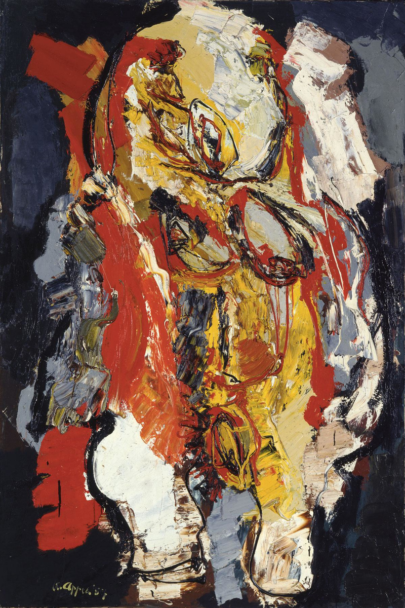Karel Appel, Barbaars naakt, olieverf op doek. Collectie S.M.A.K., Stedelijk Museum voor Actuele Kunst, Gent.
