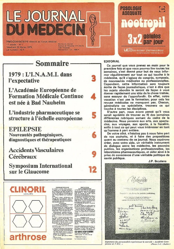 Le premier numéro du jdM en 1979.