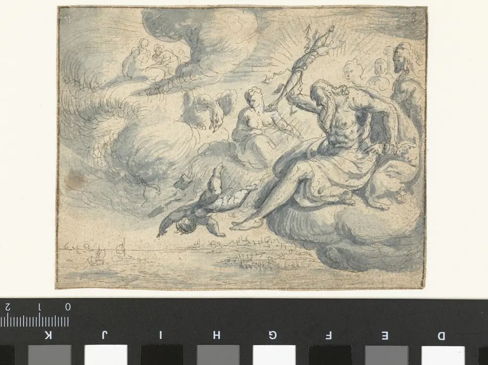 Crispijn van den Broeck, Jupiter verbant Cupido uit de hemel. Rijksmuseum, Amsterdam
