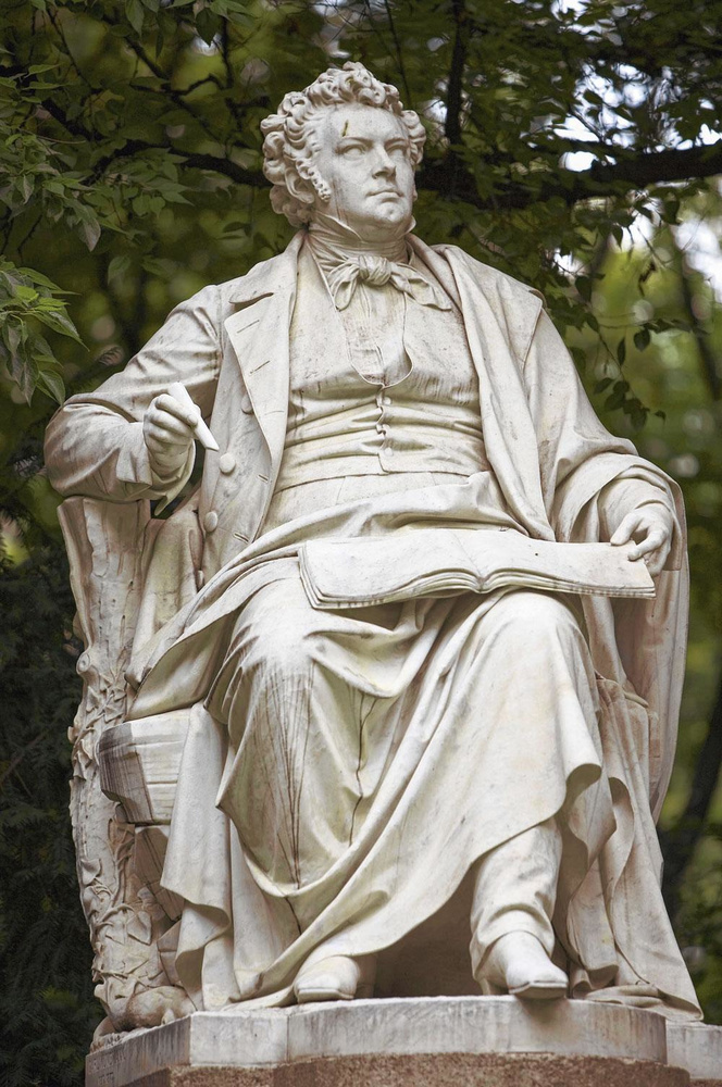 Monument van Franz Schubert in het Stadtpark van Wenen.