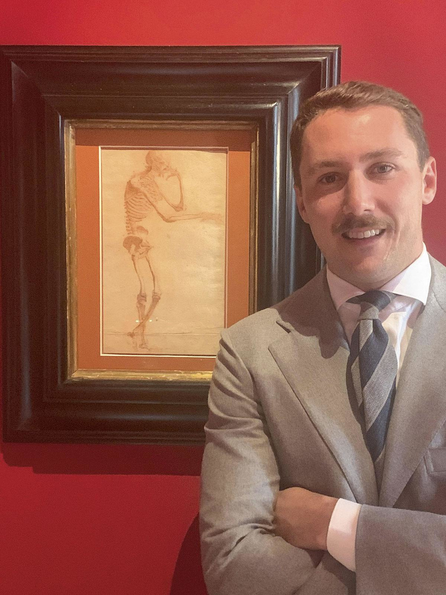 Mattia Caiati van Caiati Old Masters in Milaan: de man die de prent ontdekte.