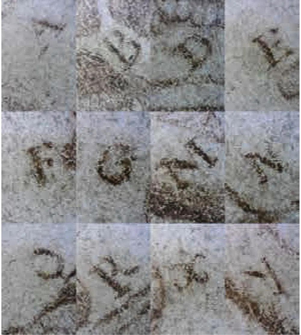 De letters gaven de bevestiging van de authenticiteit van de schets.