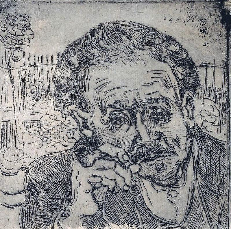 Dessin du Dr Gachet.