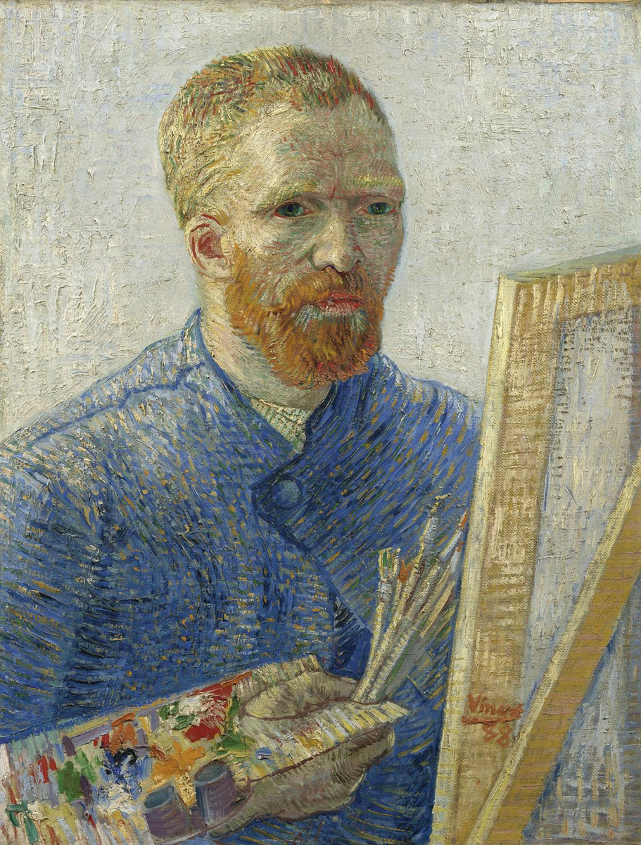 Vincent van Gogh, Zelfportret als schilder, Parijs 1887-88. Van Gogh Museum, Amsterdam.