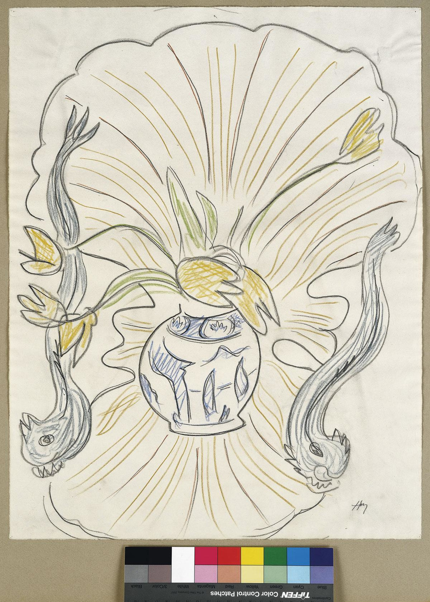 Henri Matisse, Rocaille fauteuil en boeket tulpen, 1943. Privécollectie Parijs.