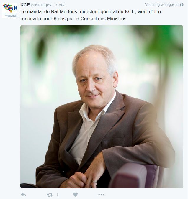 Ministers verlengen mandaat Raf Mertens 