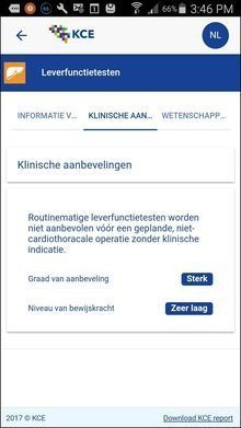 KCE-app vertelt of pre-operatief onderzoek aangewezen is