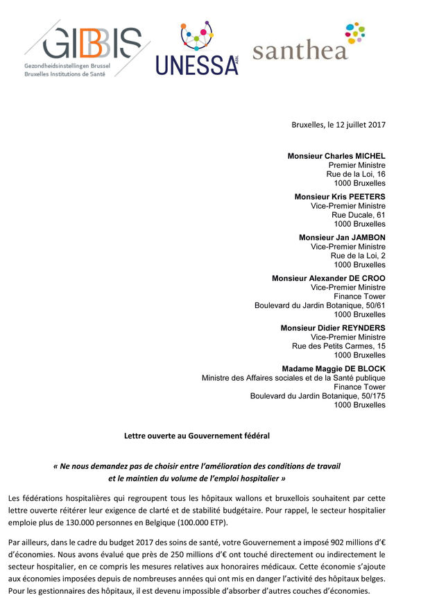 Les fédérations hospitalières mettent en garde le gouvernement fédéral