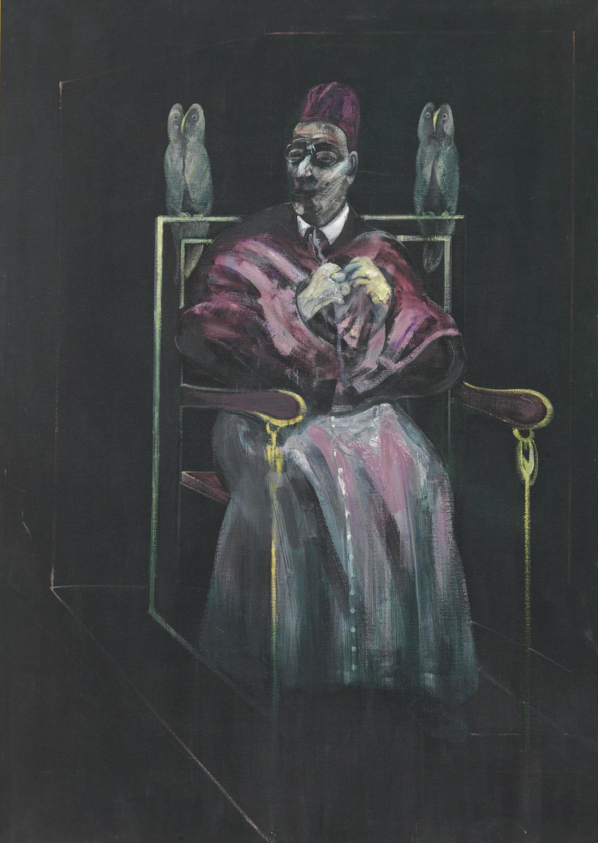 Francis Bacon, De paus met de uilen, 1958. Aangekocht in 1966.