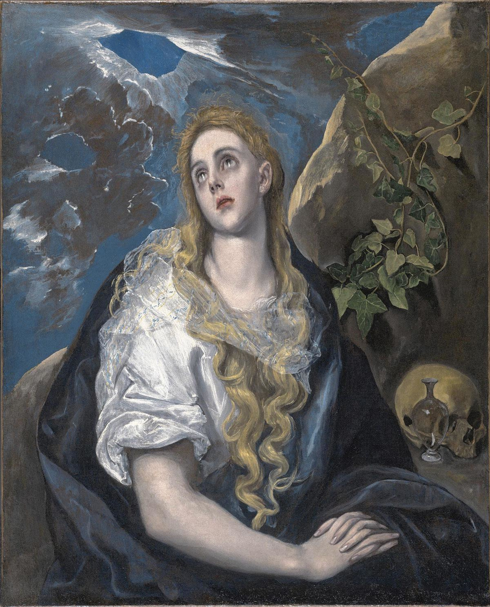 El Greco, De boetbaardige Magdalena, circa 1580/85. The Nelson-Atkins Museum of Art, Kansas City, Missouri.