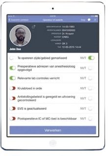Is bij een tussentijdse validatie een controle niet uitgevoerd, dan wordt het hele operatieproces on hold gezet en wordt er een 'stopmoment' gecreëerd.