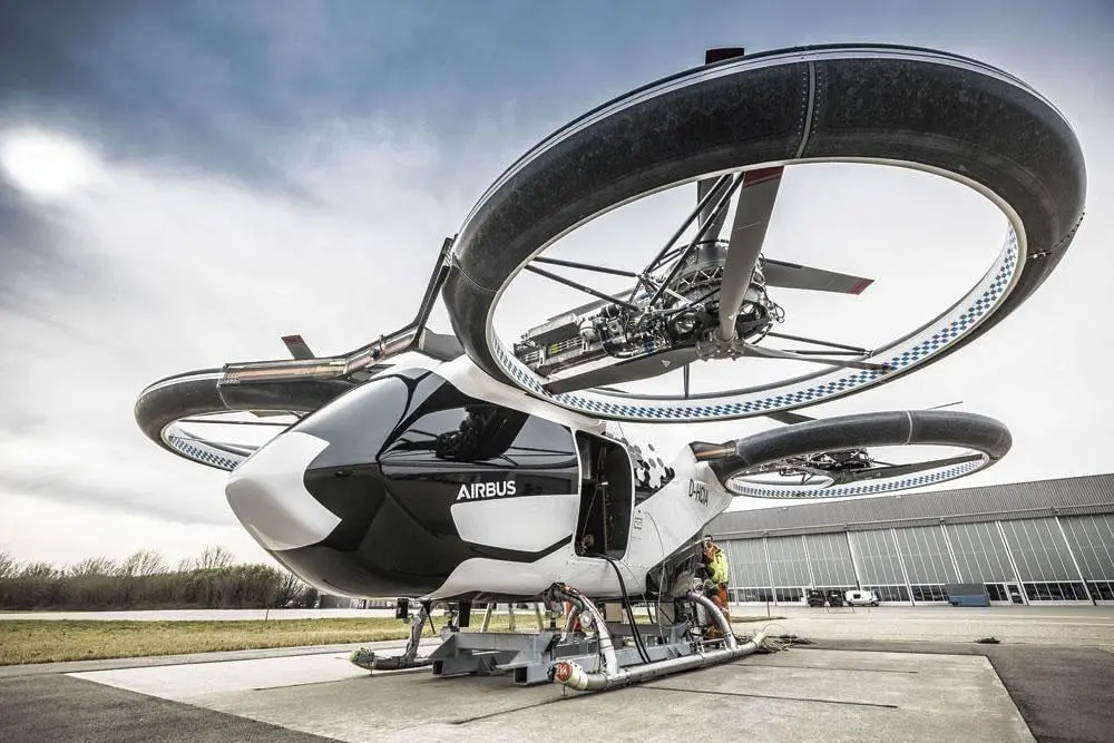 De CityAirbus kan tot vier personen vervoeren.