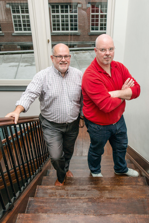 Dirk Brans (l.) en Peter Vanherle (r.).