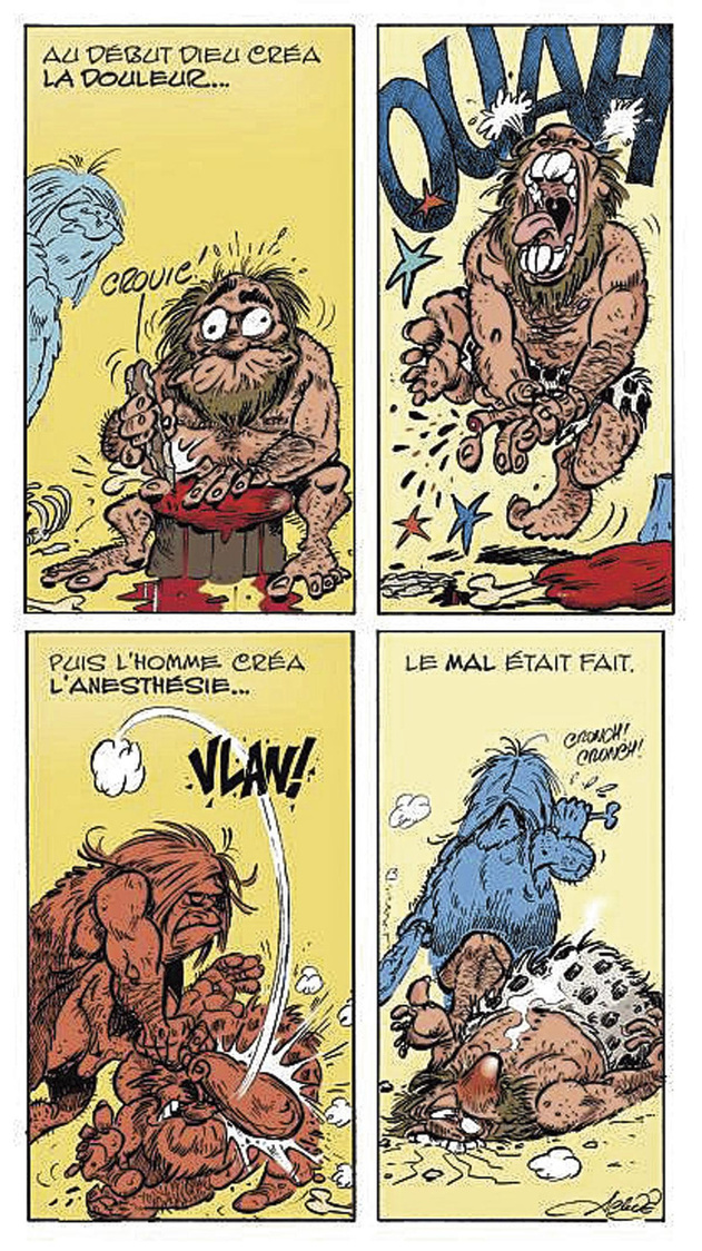 Rire de la douleur pour moins en souffrir