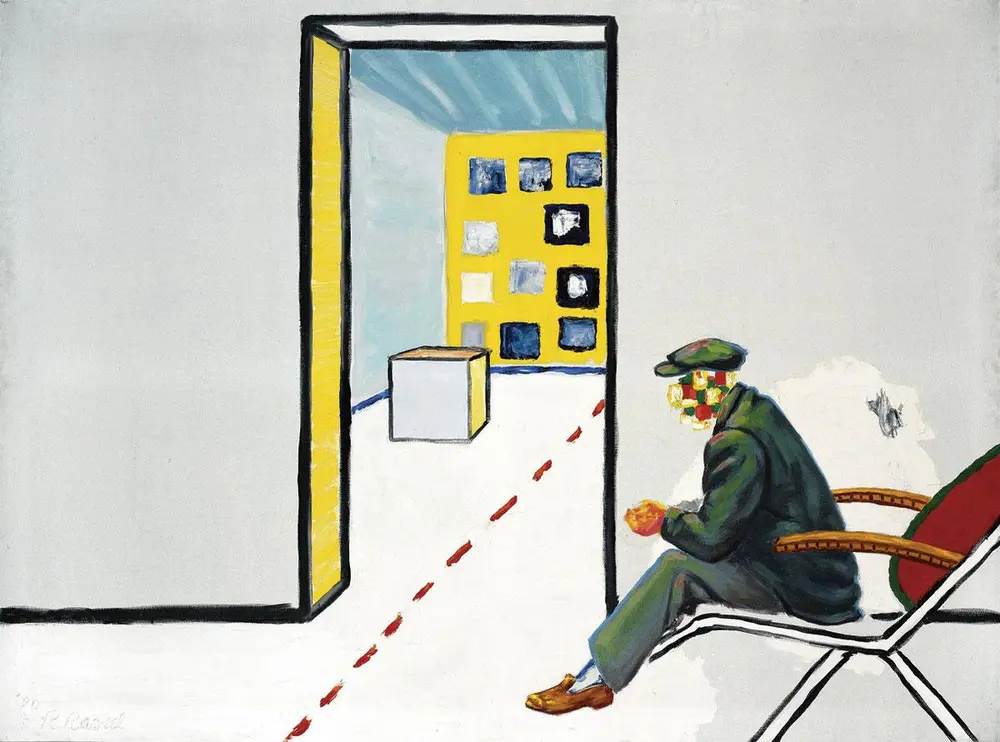 Vader in een moderne leegte, 1980, Particuliere verzameling .