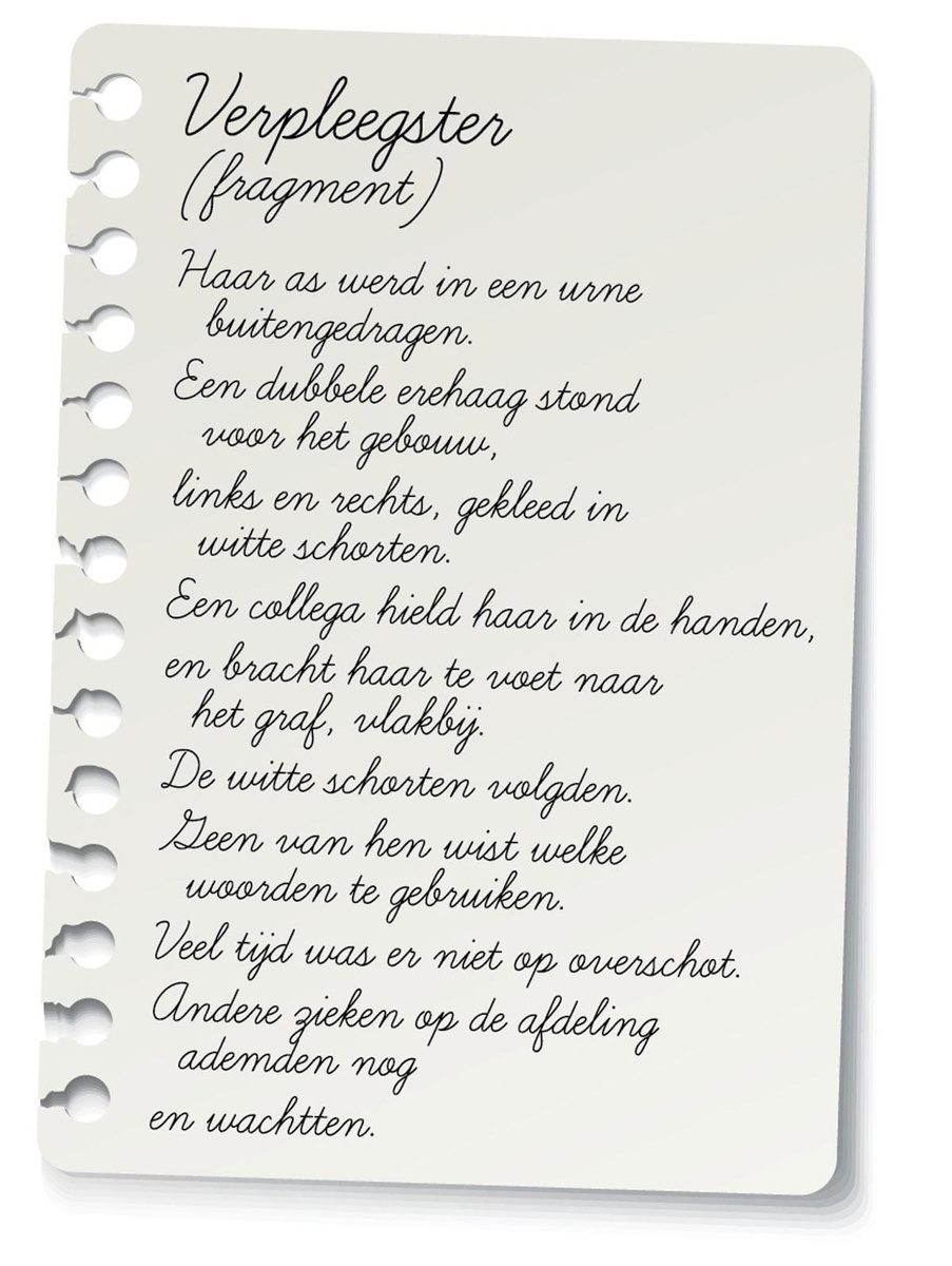 Bert Popelier schrijft gedichten in zijn kot 