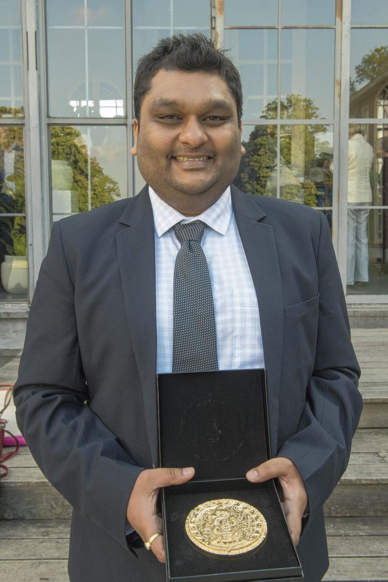 Le professeur Abhishek Garg (KU Leuven), lauréat du prix Galien 2022 en pharmacologie.