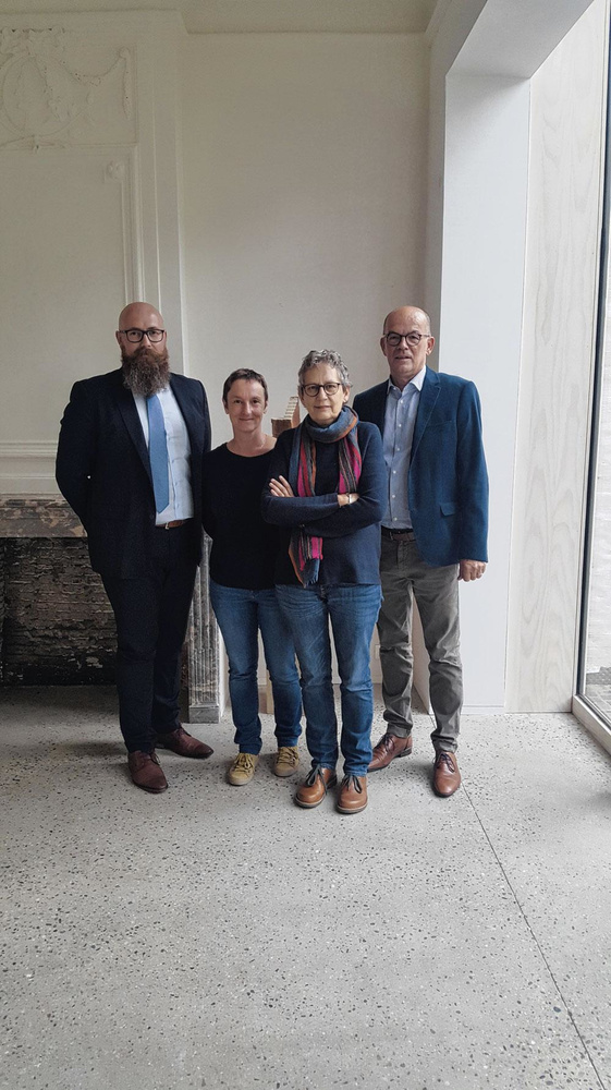 (van links naar rechts): Johan De Munter, Els Van den Driessche, Majin de Froidmont, Guido Galle.