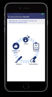 Digitale 'coach' voor patiënten met chronische sinusitis