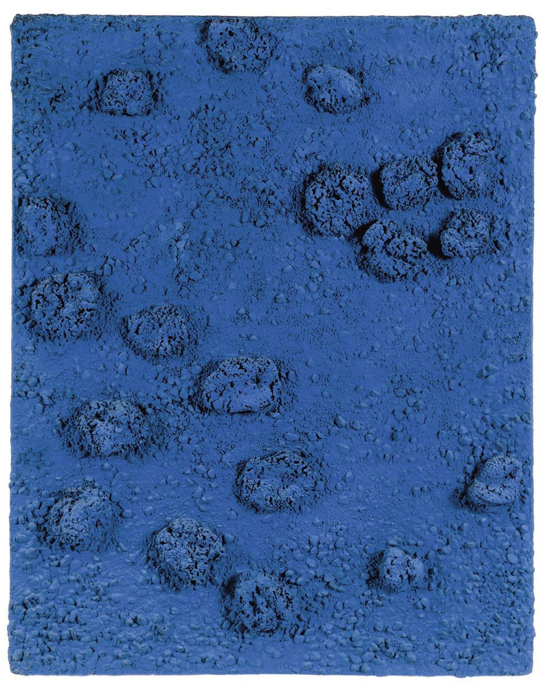 Yves Klein, Relief Eponge bleu sans titre (RE39), 1960