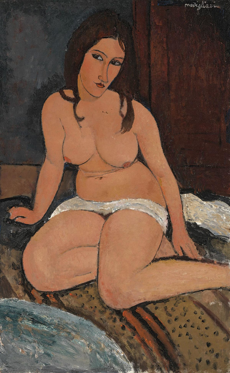 Amedeo Modigliani, Zittend naakt.