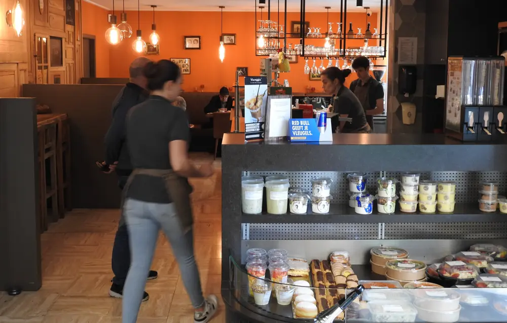 De Eat-afdeling van de winkel van Peter