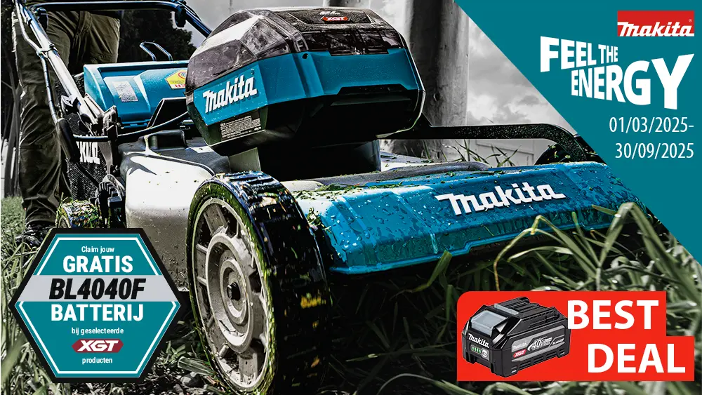 Krijg een gratis accu bij geselecteerde Makita XGT-producten!