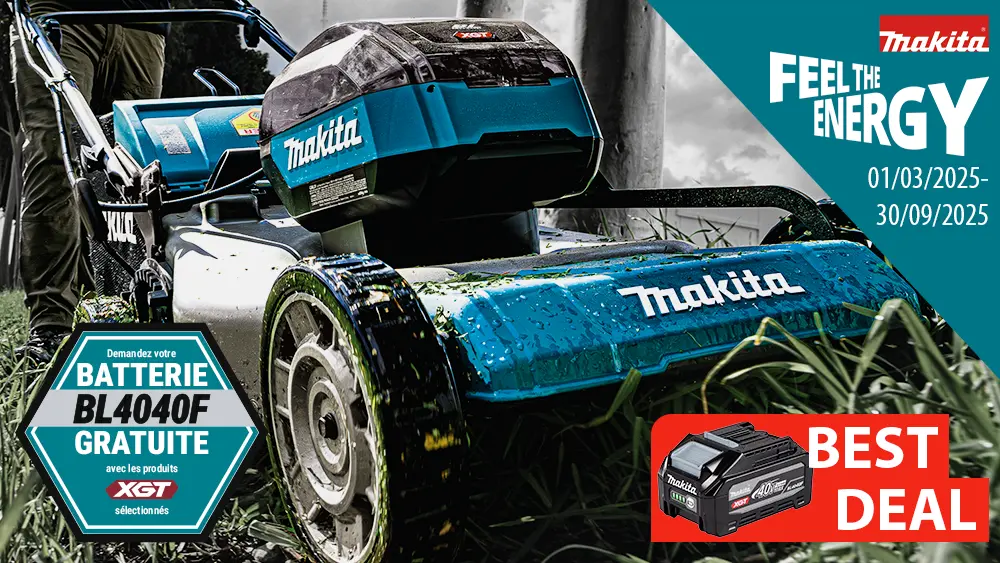 Obtenez une batterie gratuite avec les produits XGT sélectionnés !