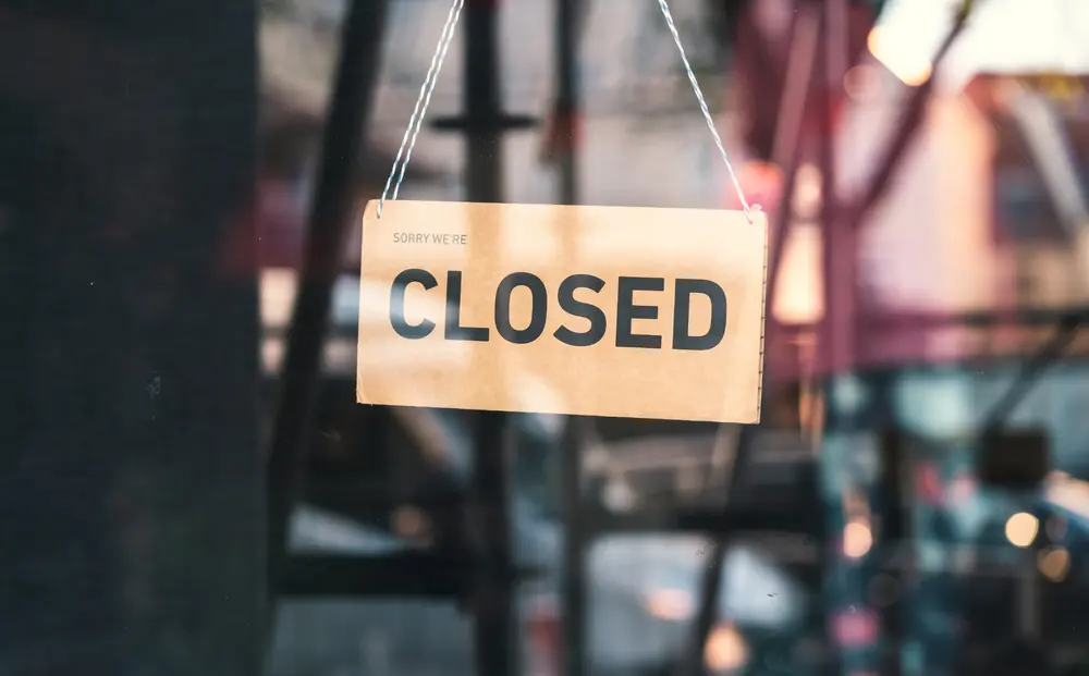 gesloten winkel in retail