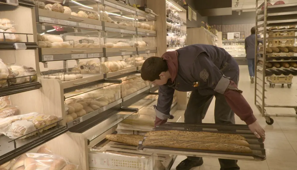 Uitgebreide bakkerijafdeling