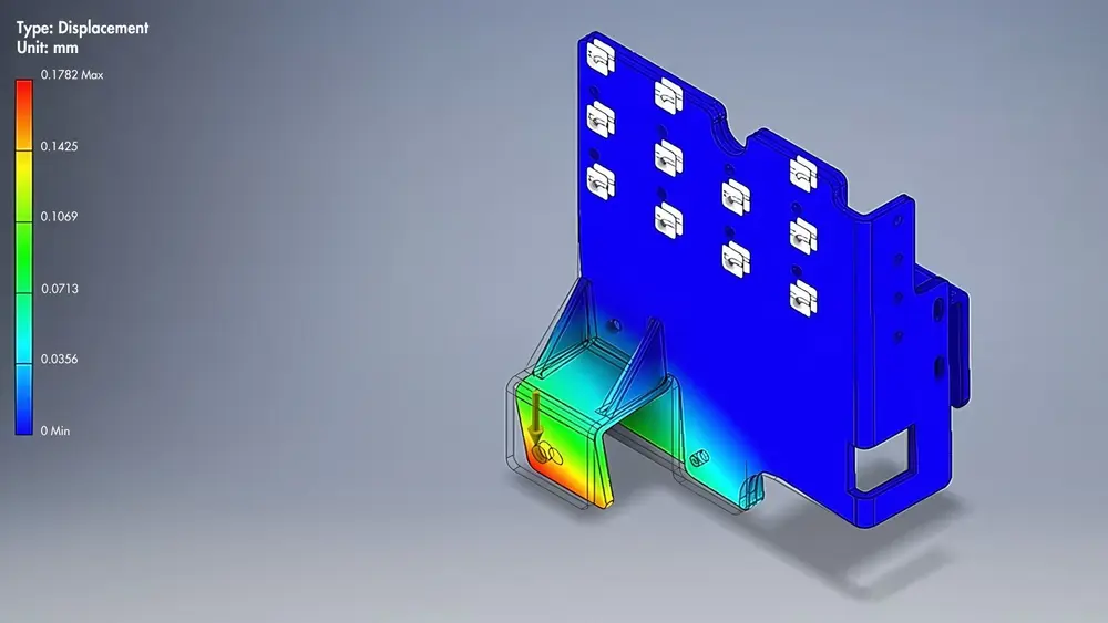 FEA-validatie (Finite Element Analysis) op componentniveau (afbeelding © Trova)
