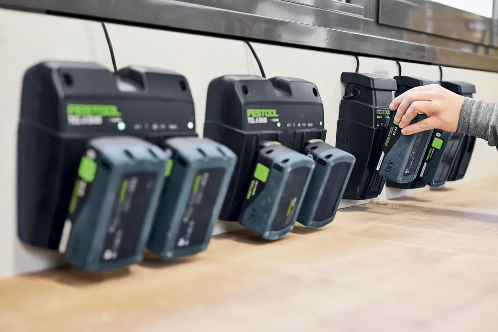 festool accu's opladen