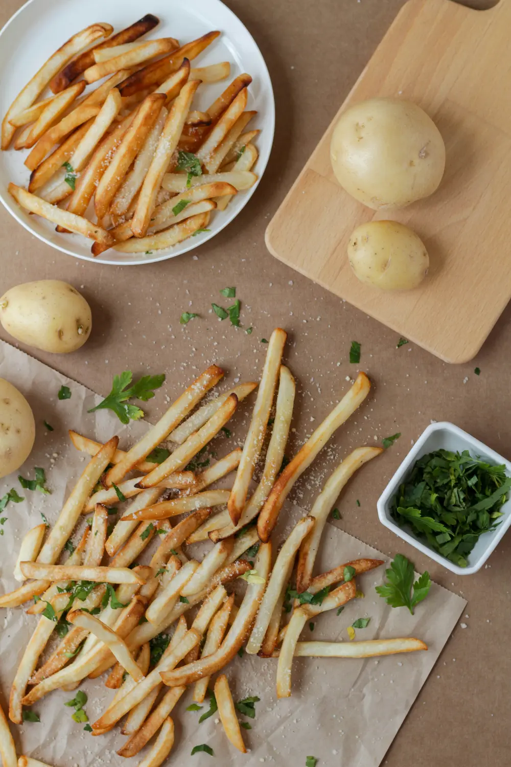 Frietjes van aardappels