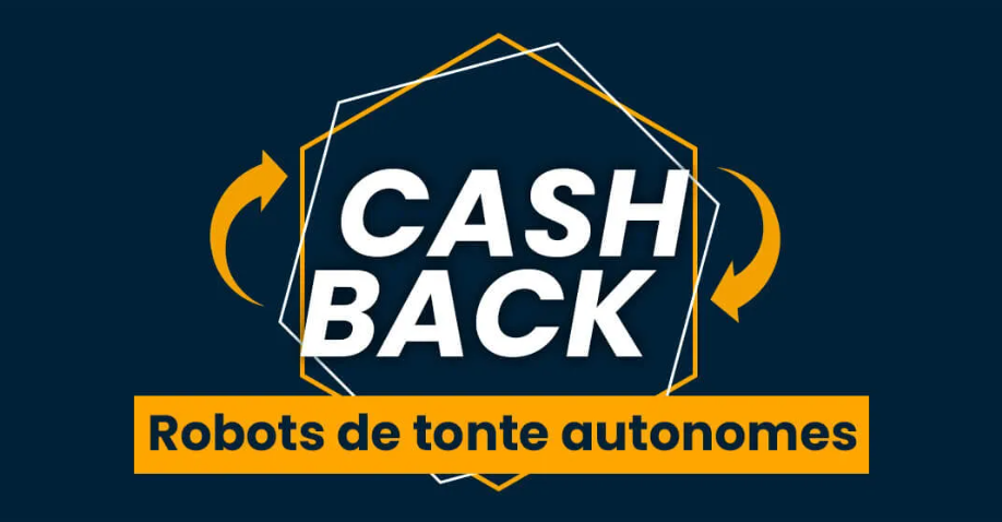 Bénéficiez jusqu'à 550 € remboursés à l'achat d'un robot tondeuse autonome !