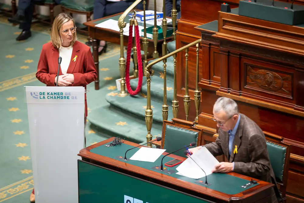 Frieda Gijbels (N-VA) legt Frank Vandenbroucke op de rooster.