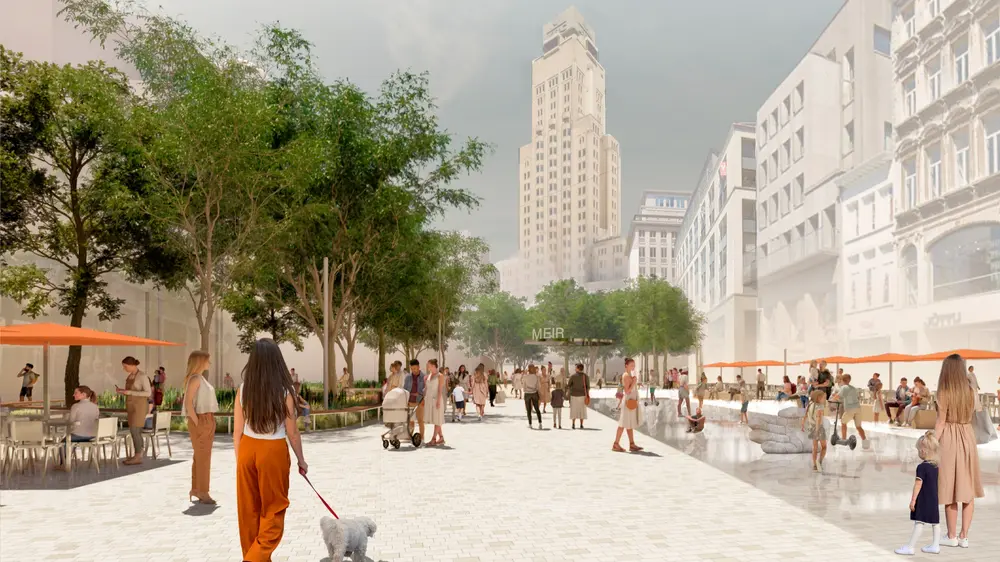 Ontwerpvoorstel Meir in Antwerpen