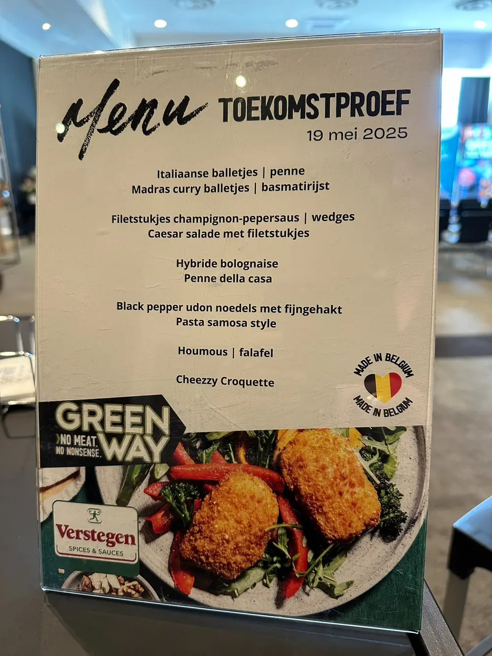 Menu Toekomstproef