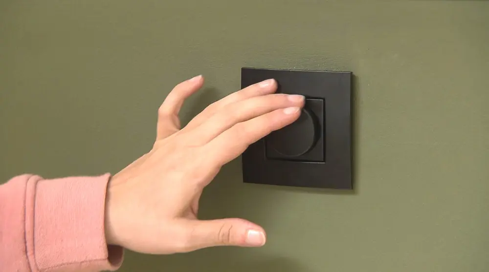 dimmer in gebruik