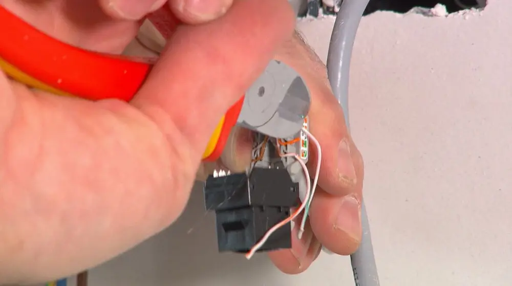 utp-kabel aalslutiblokje