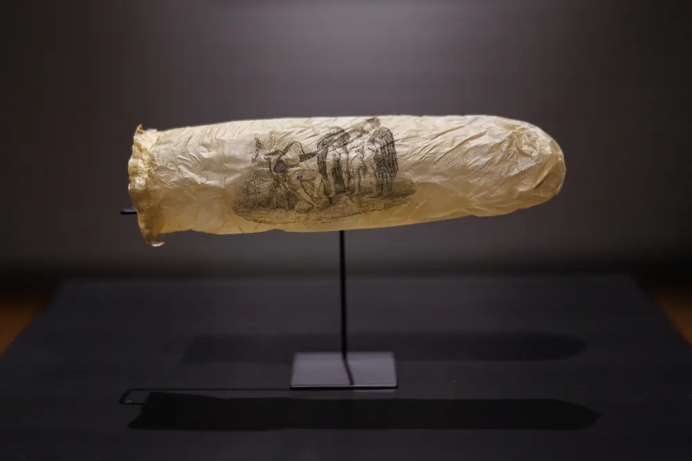 Condoom uit 1830 - Rijksmuseum Amsterdam