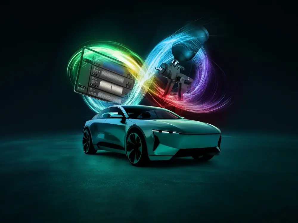 Digitale kleurtechnologie combineert snelle kleurherkenning met geavanceerde visualisatie en een geautomatiseerd mengproces