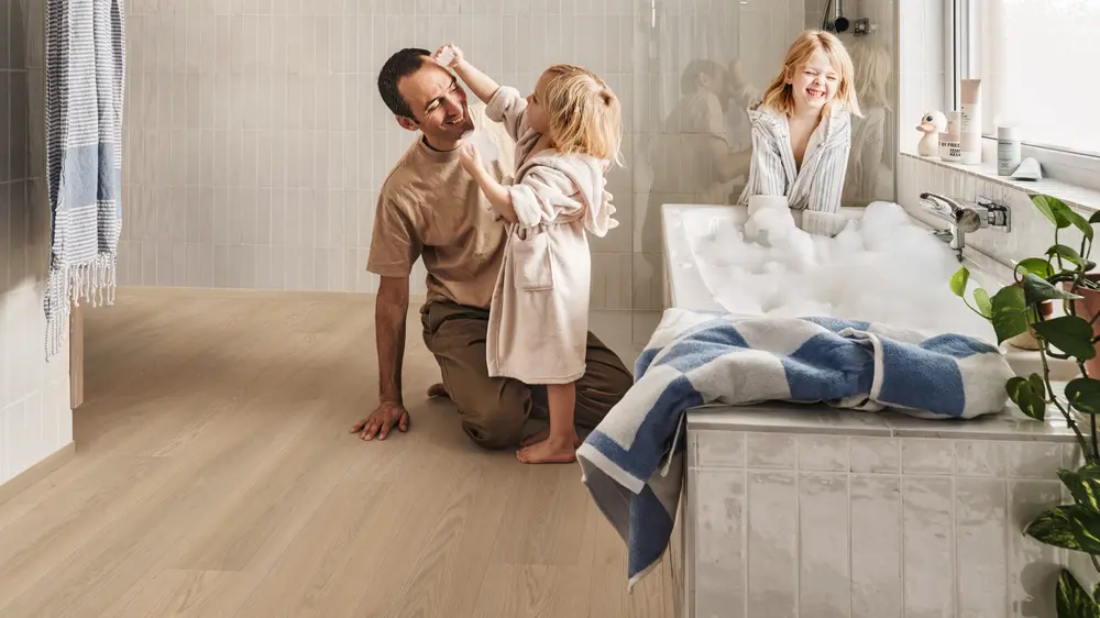 vinylvloer badkamer houtmotief