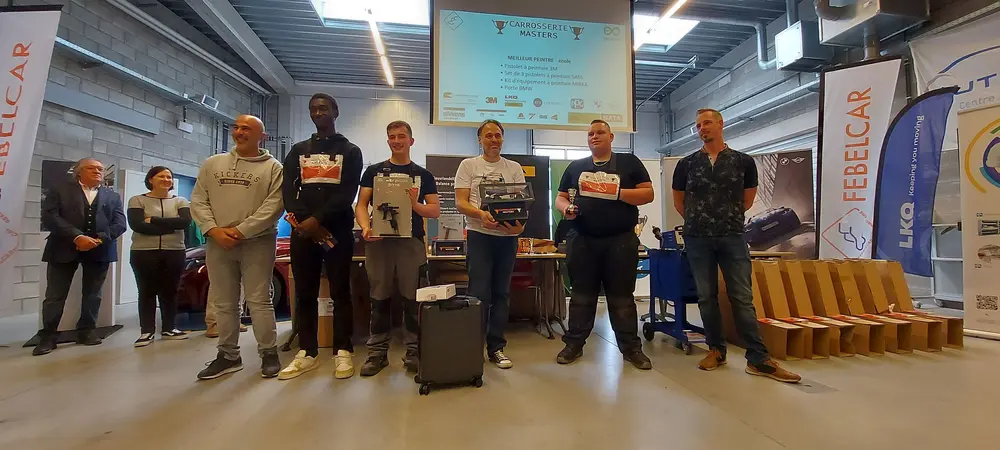 TOLIER de G à D (Emmanuel Martin, Clément Tombeur, Ben Roelants, Salvatore Romano, Léo Vanderlin, Olivier Heine, Xavier Hendriks)