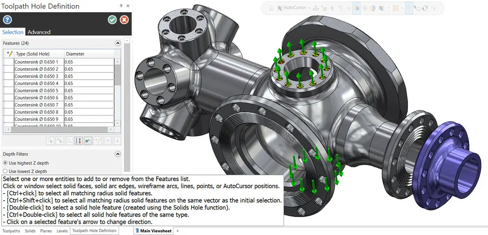 CAM Assist pièce 3D