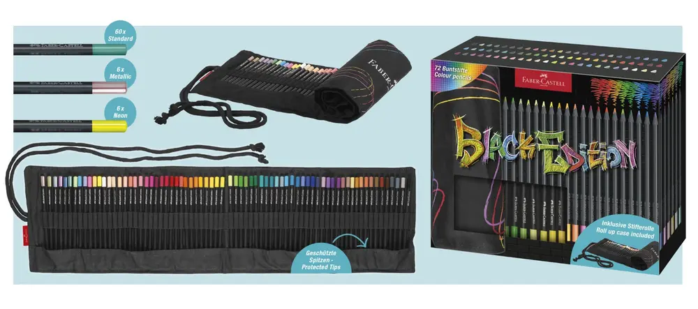 Faber-Castell Black Edition in roletui